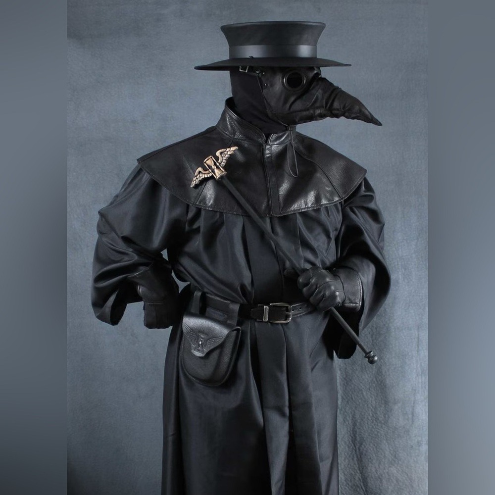 Black Plague Doctor Mask
